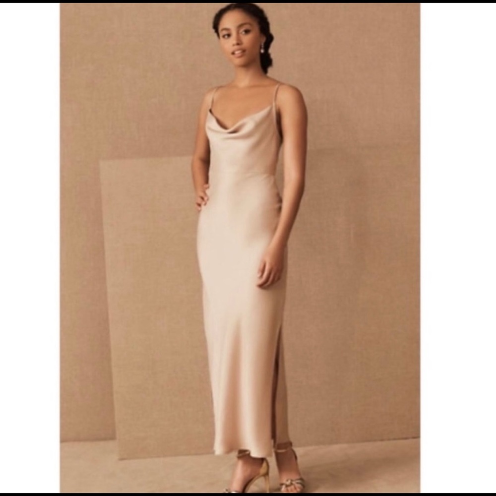BHLDN SACHIN + BABI Cali Satin Charmeuse Midi Dress